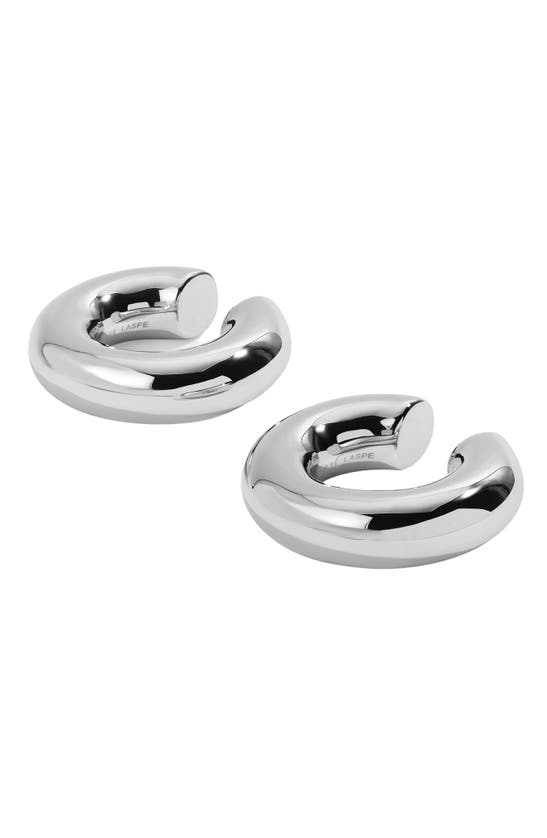 Lili Claspe Sloane Chunky Ear Cuffs In Silver