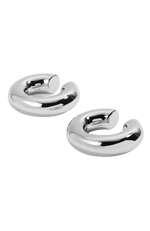 Sloane Chunky Ear Cuffs in Silver