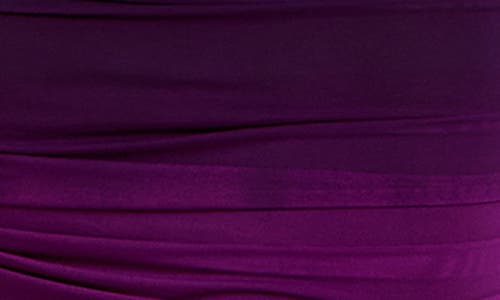 City Chic Ombré Ruched Square Neck Cap Sleeve Dress In Magenta Ombre