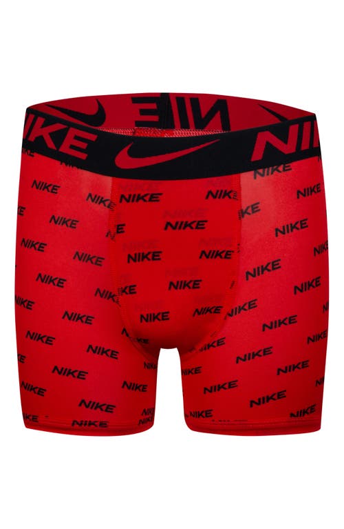 Shop Nike Kids' Assorted 3-pack Micro Essentials Boxer Briefs In Black/blue/red