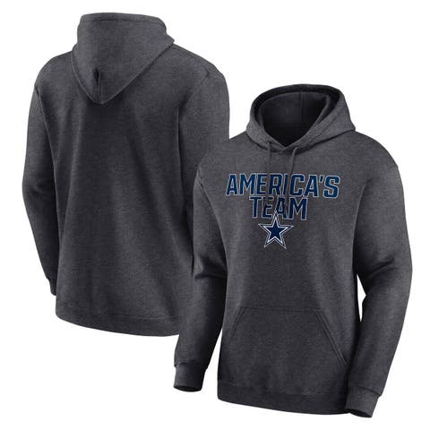 Nfl X Darius Rucker Collection By Fanatics Heathered Grey Dallas Cowboys  2-hit Pullover Hoodie In Heather Grey