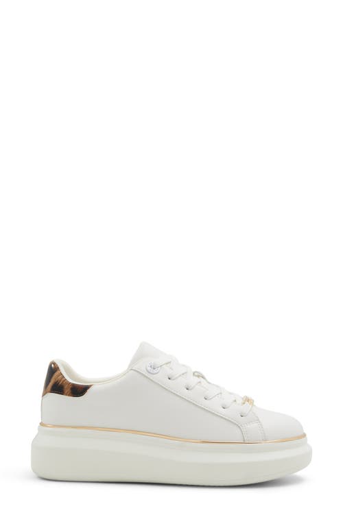 Shop Aldo Tahlea Platform Sneaker In White Combo