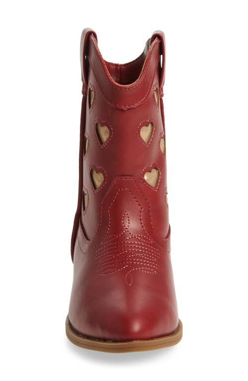 Shop Tucker + Tate Kids' Cade Heart Western Boot In Red Ochre