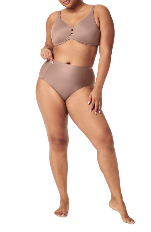Spanx High Waist Thong Cafe Au Lait In Cafe Au Lait