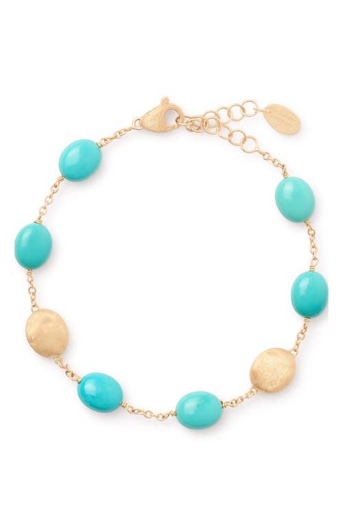Marco Bicego Siviglia Turquoise Bracelet in 18K Yellow Gold at Nordstrom, Size 6.75