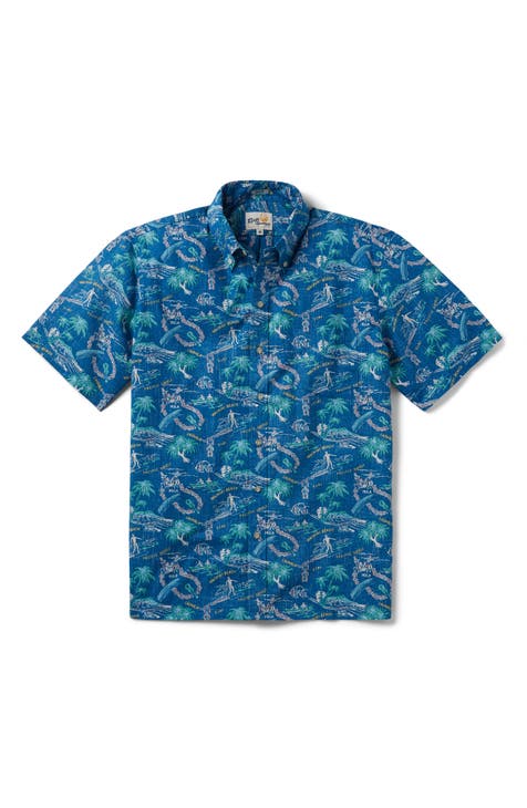 Kids Seattle Mariners scenic / 100% Cotton scenic / XL by Reyn Spooner