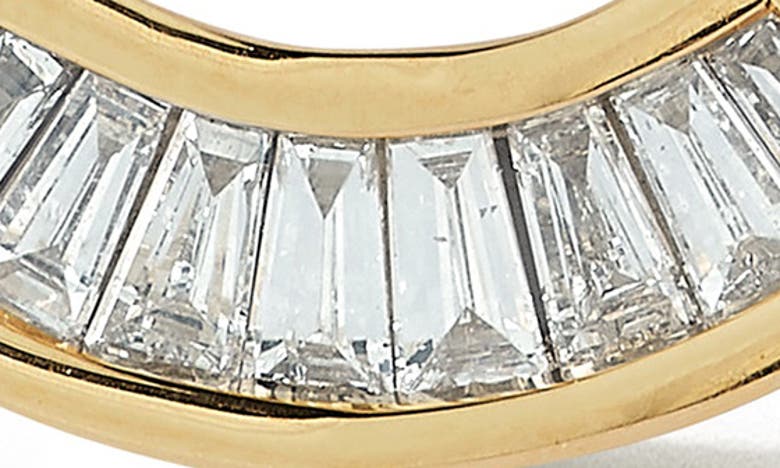 Dana Rebecca Designs Sadie Pearl Channel Set Baguette Fan Necklace In Yellow Gold