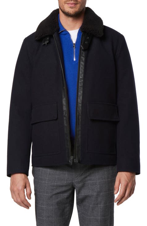 Splittable Wool-Blend Zip-Up Jacket in Jackets & Outerwear