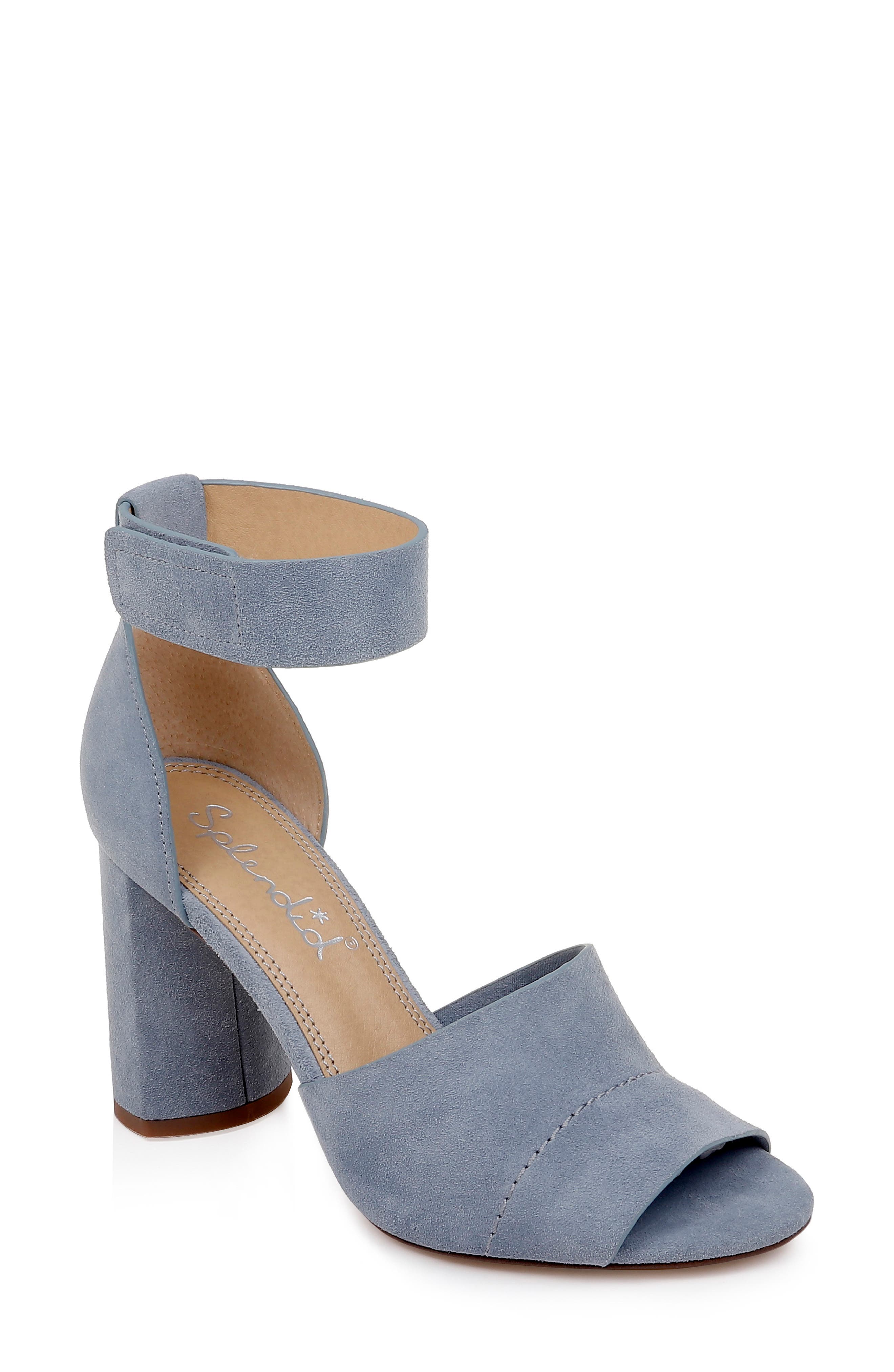 Splendid Thandie Ankle Strap Sandal, Blue