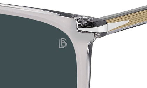 David Beckham Eyewear 58mm Rectangular Sunglasses In Grey/blue