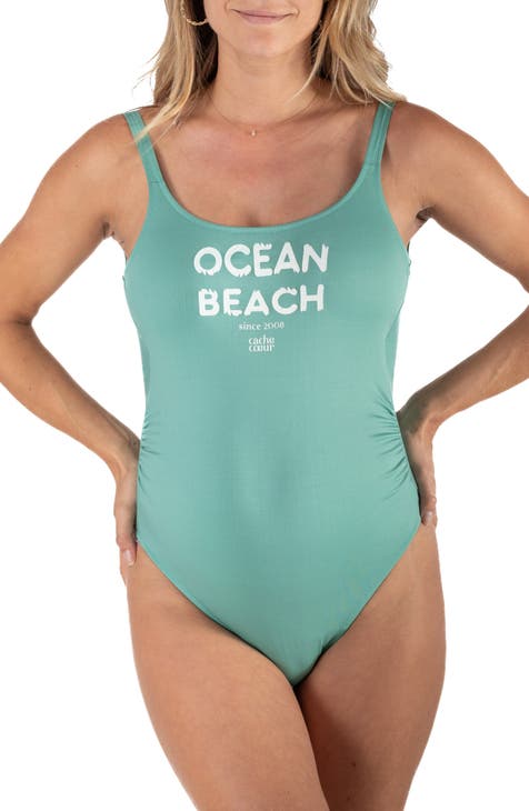 Women's Green One-Piece Swimsuits