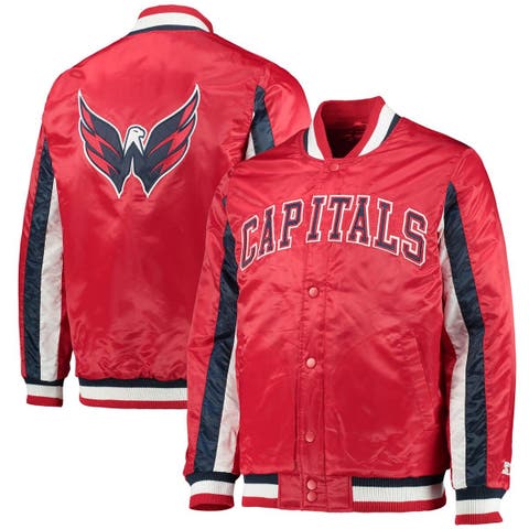 Vintage NHL Starter Jacket Washington Capitals Patches Mens XL 