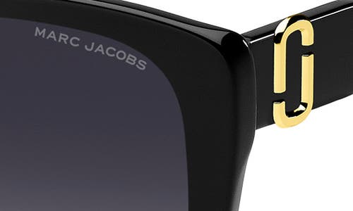 Marc Jacobs 57mm Gradient Cat Eye Sunglasses In Black/dark Grey