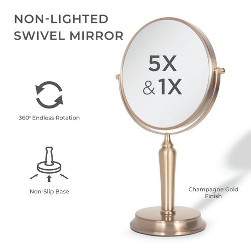 ZADRO ZADRO ANAHEIM MAKEUP MIRROR WITH 5X/1X MAGNIFICATION