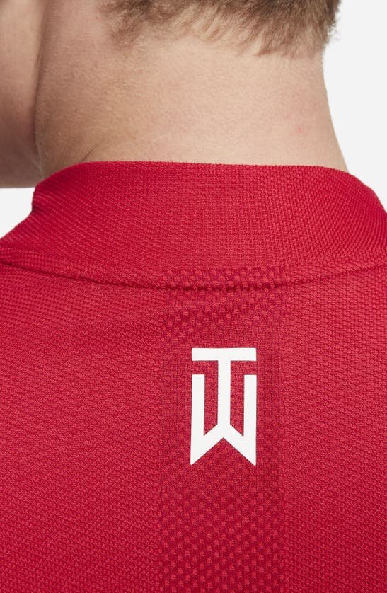 NIKE X TIGER WOODS DRI-FIT MOCK NECK GOLF POLO