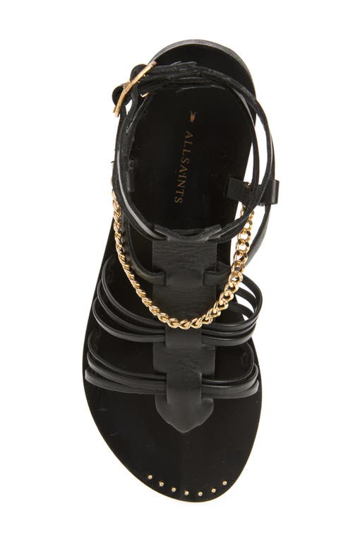 Allsaints Gelda Gladiator Sandal In Black