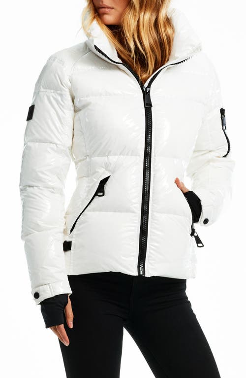 SAM. Freestyle Water Resistant Down Puffer Coat in Snow 