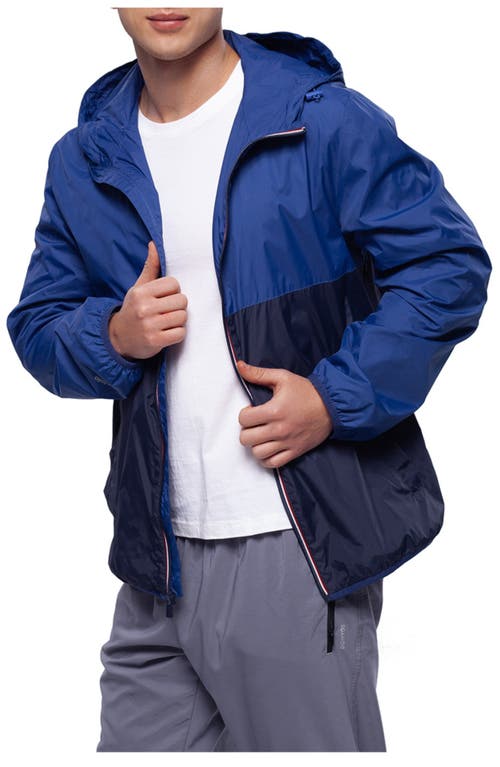 Rokka&rolla Packable Mesh Lined Windbreaker In Blue Navy