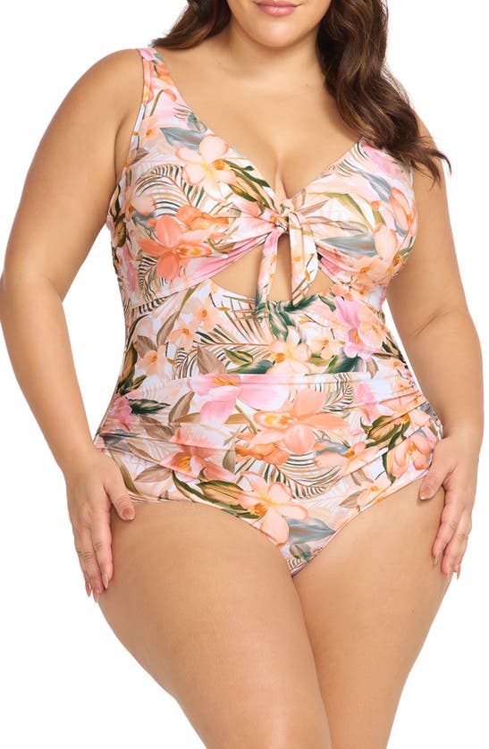 Shop Artesands Titania Cezanne D- & Dd-cup One-piece Swimsuit In Natural