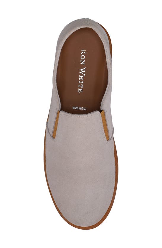 Ron White Wilbur Water Resistant Slip-on Shoe In Oyster