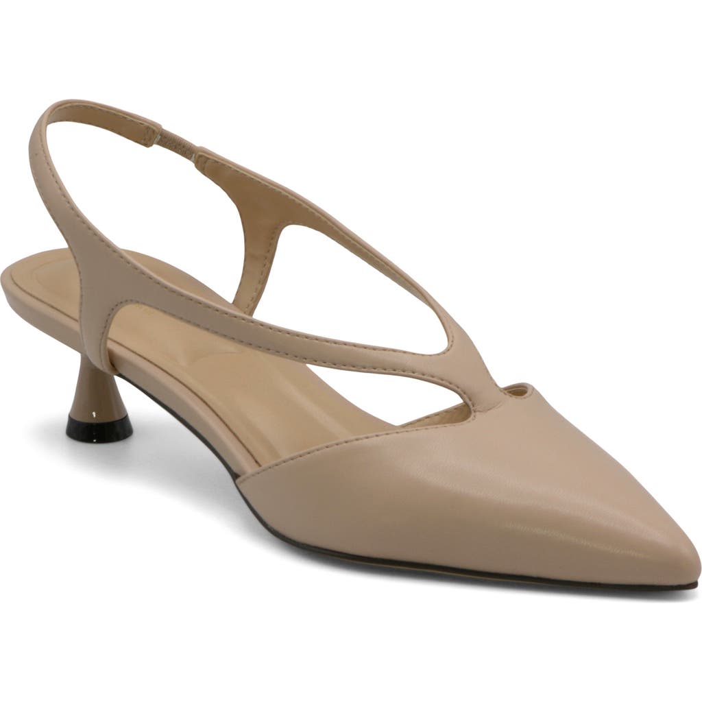 Charles By Charles David Addi Pointed Toe Kitten Heel Pump In Rugby Tan