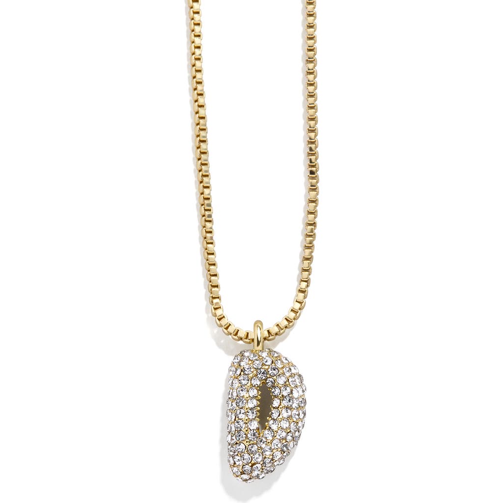 Baublebar Mini Pavé Bubble Initial Necklace In Gold D