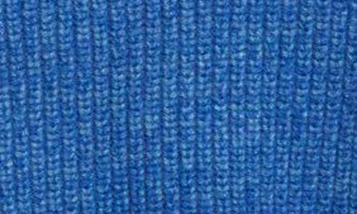 Waste Yarn Project Odd Colorblock Wool Blend Sweater In Tonal Blue
