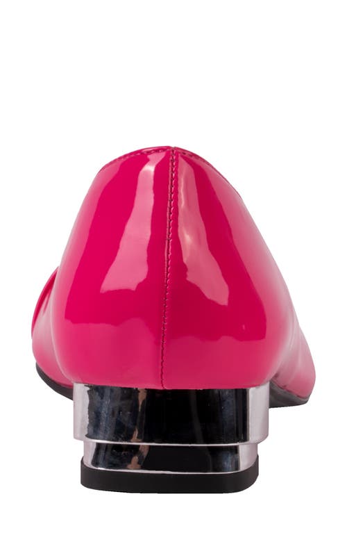 Ninety Union Dove Buckle Flat In Fuchsia