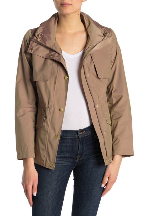 Cole Haan Water Repellent Hooded Parka in Champagne 