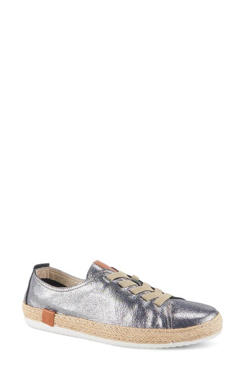 Spring Step Eloya Low Top Trainer In Blue Metallic