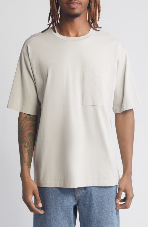 Oversize Pocket T-Shirt in Grey Owl