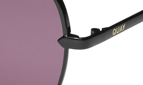 Shop Quay High Key 55mm Aviator Sunglasses In Black/amethyst