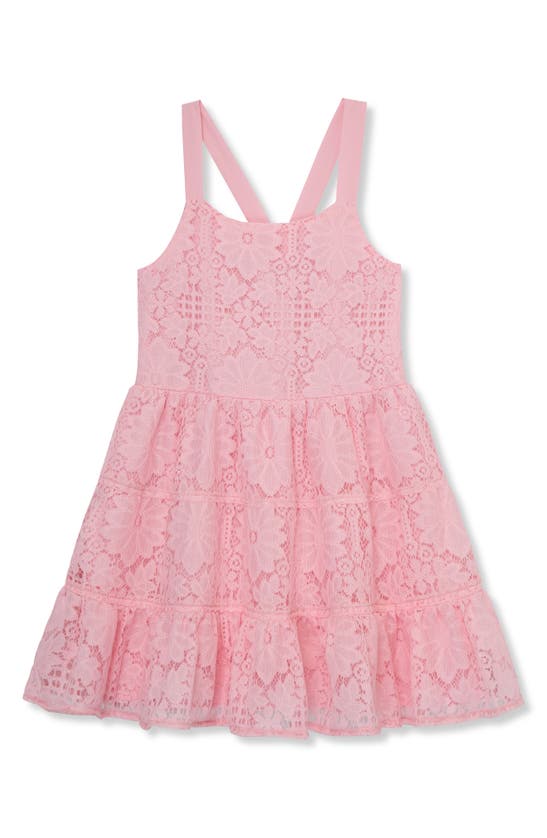 Shop Peek Aren't You Curious Kids' Lace Dress In Pink