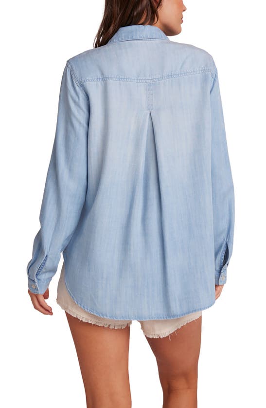 Shop Bella Dahl Relaxed Fit Button-up Shirt In Caribbean Wash