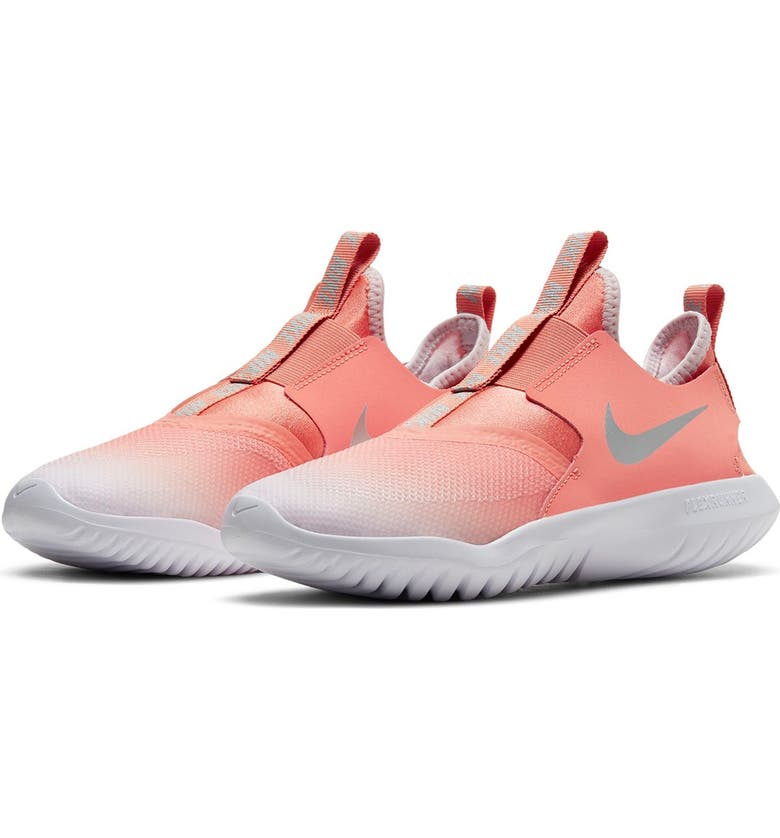 NIKE Flex Runner Slip-On Running Shoe, Main, color, CRIMSON/ PLATINUM/ VIOLET