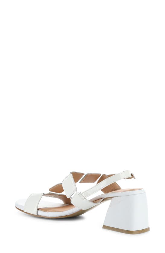 Bos. & Co. Glow Slingback Sandal In White Patent