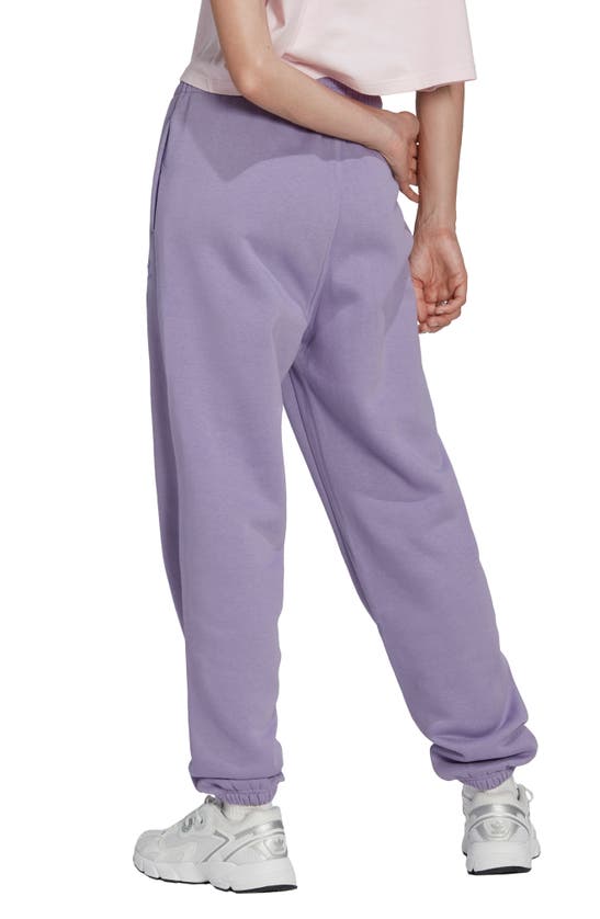 Adidas Originals Cotton Blend Sweatpants In Magic Lilac