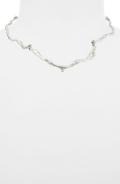 Shop Faris Drip Sterling Silver Collar Necklace