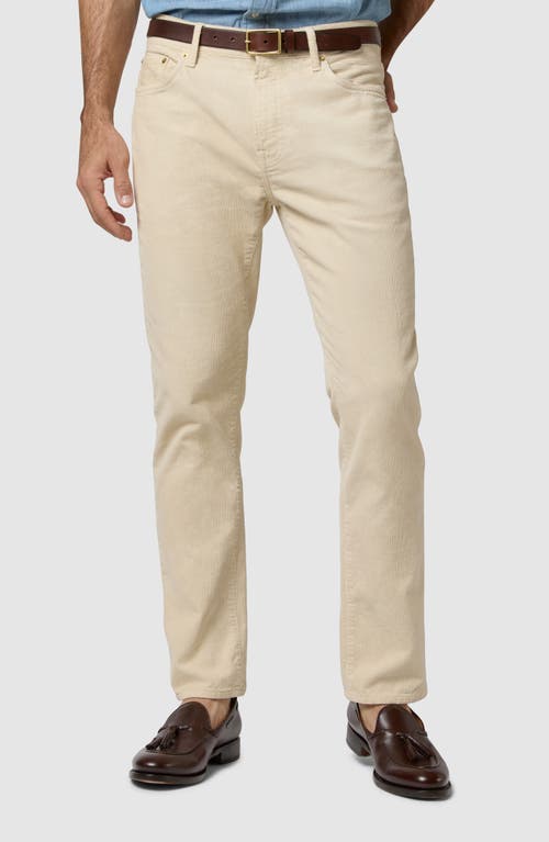 Sid Mashburn Corduroy Slim Straight Leg 5 Pocket Pants in Bone Corduroy 