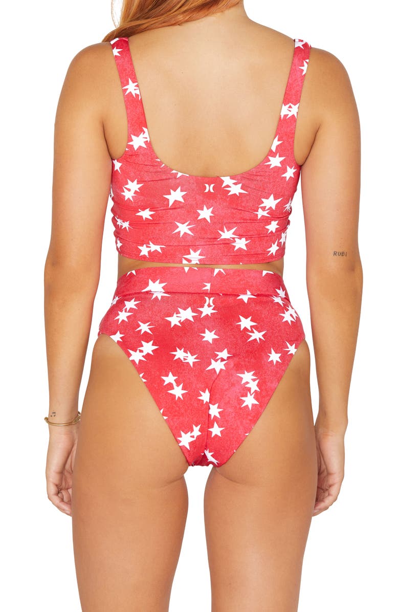 Hurley Star Spangled Reversible Bikini Bottoms, Alternate, color, 