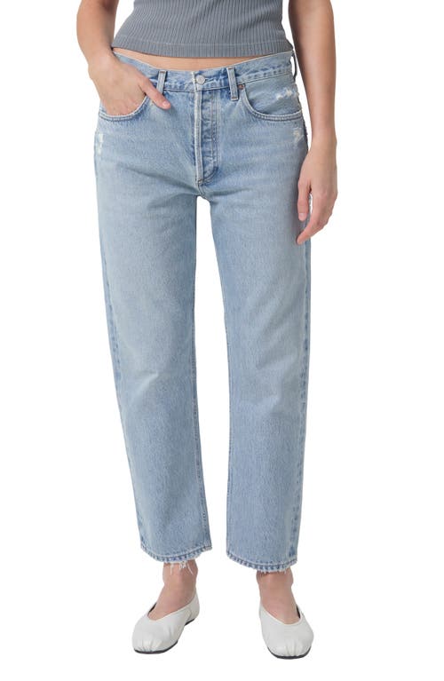 AGOLDE Parker High Waist Crop Relaxed Straight Leg Jeans in Swapmeet