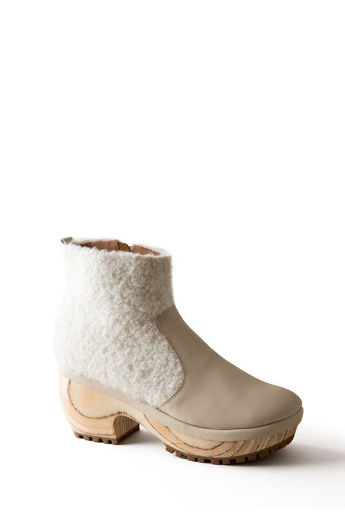 Huma Blanco Lana Clog Boot In Ivory