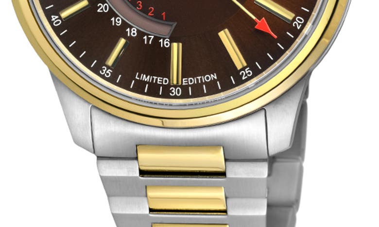 Gv2 Guggenheim Automatic Bracelet Watch, 44mm In Two Tone Stainless Steel
