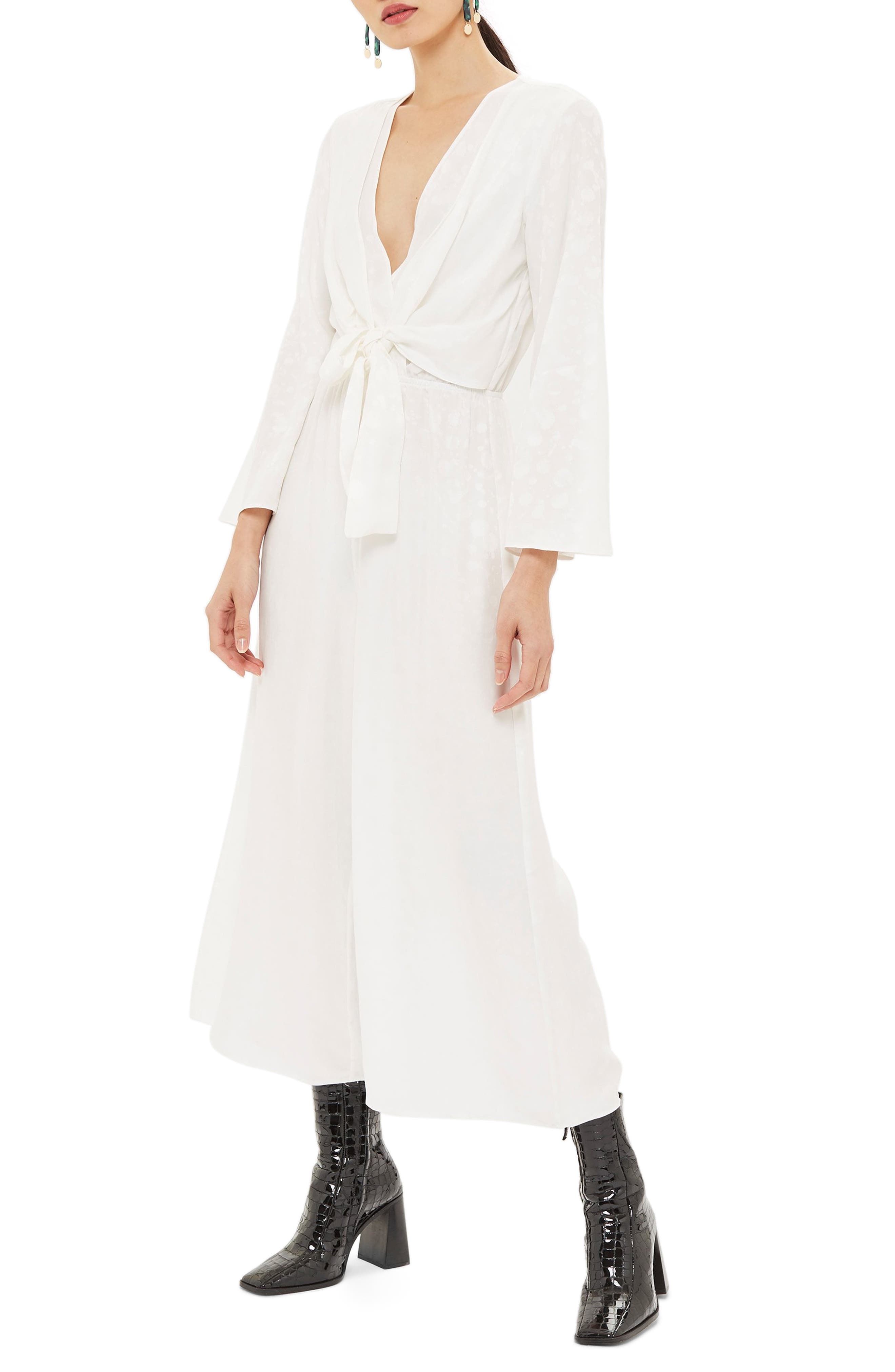 topshop jacquard jumpsuit