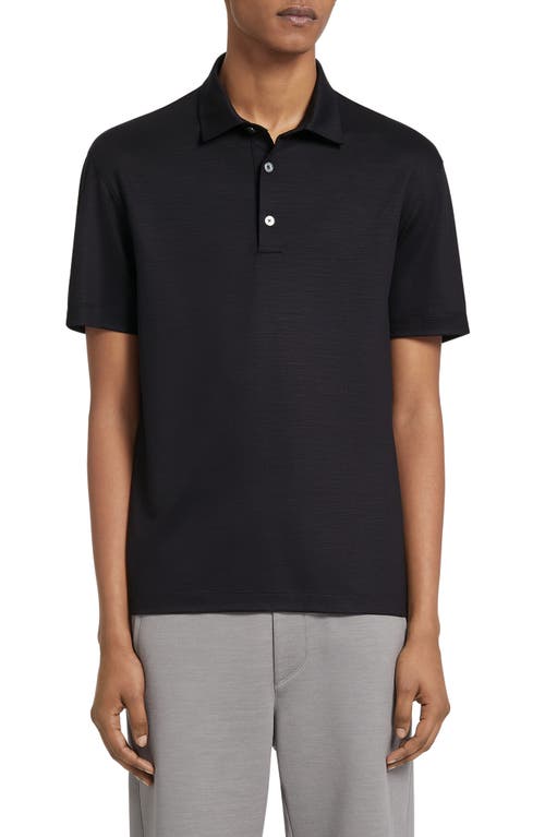 ZEGNA High Performance Wool Polo Navy at Nordstrom,