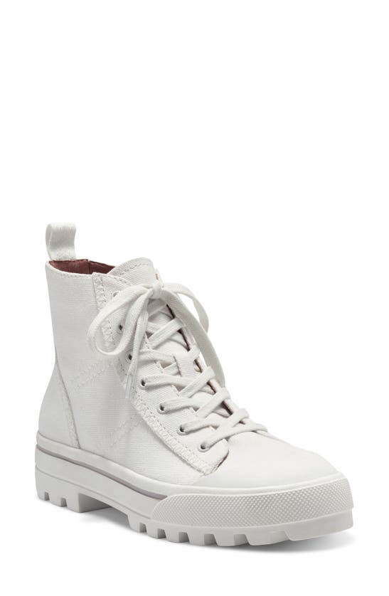 Lucky Brand Eisley Lace-up High Top Sneaker In Salt