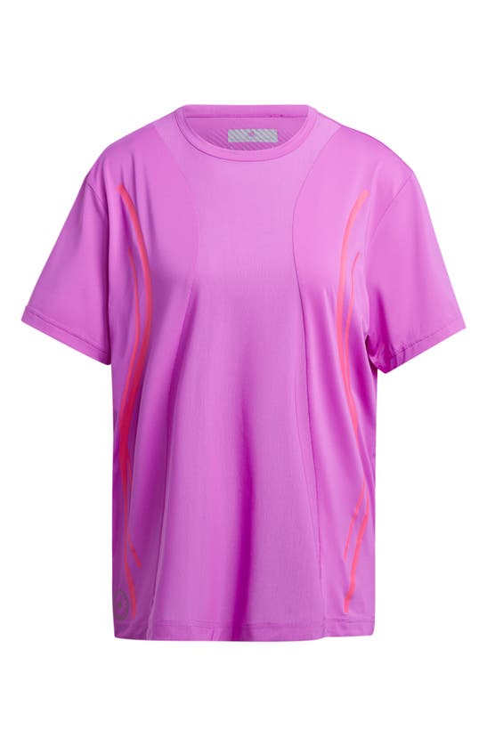 Shop Adidas By Stella Mccartney Truepace Loose Fit Running T-shirt In Shock Purple