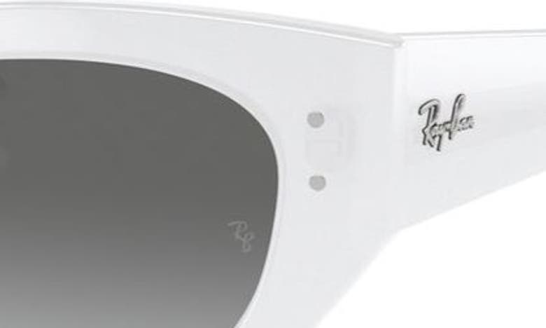 Shop Ray Ban Zena 52mm Geometric Sunglasses In Grey Flash