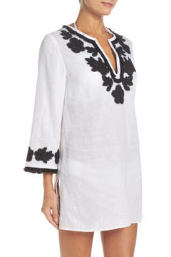 Tory Burch Appliqué Cover-Up Tunic | Nordstrom