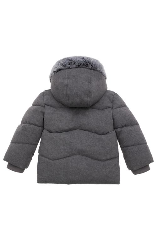 Shop Rokka&rolla Baby Cozy Fleece Lined Warm Winter Coat With Hood In Winter Grey